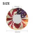 thumbnail image 4 of Kdxio Baseball Ball With Flag Print Shower Cap for Women,Elastic and Reusable,Double Waterproof Layers Bathing Hat, 4 of 6