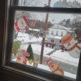 thumbnail image 4 of Calcomanías Ventana Estática 2pcs Santa Claus Muñeco Nieve Decorativo para Muebles Pared, 4 of 9