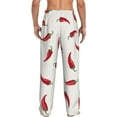 thumbnail image 3 of Balery Chili print Men's Pajama Pants,Ultra Lightweight Pjs,Lounge Pant-Large, 3 of 9