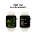 thumbnail image 6 of Apple Watch SE (2nd Gen) [GPS 40mm] Smartwatch with Starlight Aluminum Case with Starlight Sport Band - S/M, 6 of 9