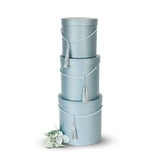 Unikpackaging Set of 3 pcs, Round Flower/Gift Box with Lids - Interior ...