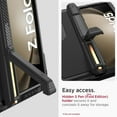 thumbnail image 5 of Metal Case for Samsung Galaxy Z Fold 5 Case with Kickstand & Hinge Protection & S Pen Holder, Shockproof Heavy Duty Rugged Stand Phone Cover Case for Galaxy Z Fold 5 Phone Case, Black, 5 of 7