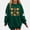 Green, variant on DJDLJWCJ Girls Halloween Fleece Sweatshirt Long Sleeve Crew Neck Oversized Graphic Pullover Kids Fall Casual Halloween Sweatshirts Pink Size 13