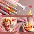 thumbnail image 4 of Angel Theme Welcome Banner Heart Pattern Love Display Rose Decor Romantic Angel Backdrop for Valentine's Day Welcome Party Wedding, 4 of 9