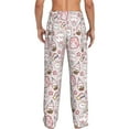 thumbnail image 3 of Picia Cute Rabbit Mens Soft Woven Cotton Elastic Waistband Sleep Pajama Pant Lounge Sleep Pant With Pockets And Drawstring-XX-Large, 3 of 9