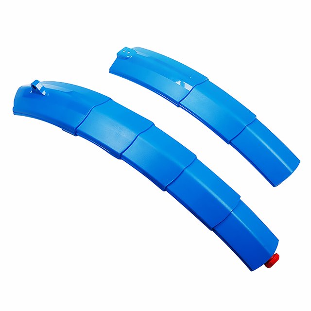 Juego de Guardabarros Universal para Bicicleta Sonducket Guardabarros Delantero Trasero de Plástico ABS con Luz Trasera Negro Ciclismo Azul