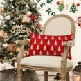 thumbnail image 6 of Sm:)e Christmas Tree Throw Pillow Cover, 12 x 20 inch Red, 6 of 7