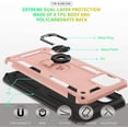thumbnail image 3 of Compatible for Google Pixel 4 XL Case with HD Screen Protector, Military-Grade Shockproof Protective Phone Case with Magnetic Kickstand Ring for Google Pixel 4 XL Rose Gold, 3 of 15
