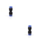 thumbnail image 2 of Conectores de tubo neumático Riwesomey 10x negros alta resistencia a la presión 6 mm 2piezas, 2 of 6