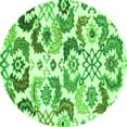 thumbnail image 1 of Ahgly Company Indoor Round Abstract Green Contemporary Area Rugs, 6' Round, 1 of 1