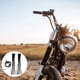 thumbnail image 4 of 1 par de empuñaduras para manillar de motocicleta con borlas de piel sintética y flecos para palanca de freno, 4 of 7