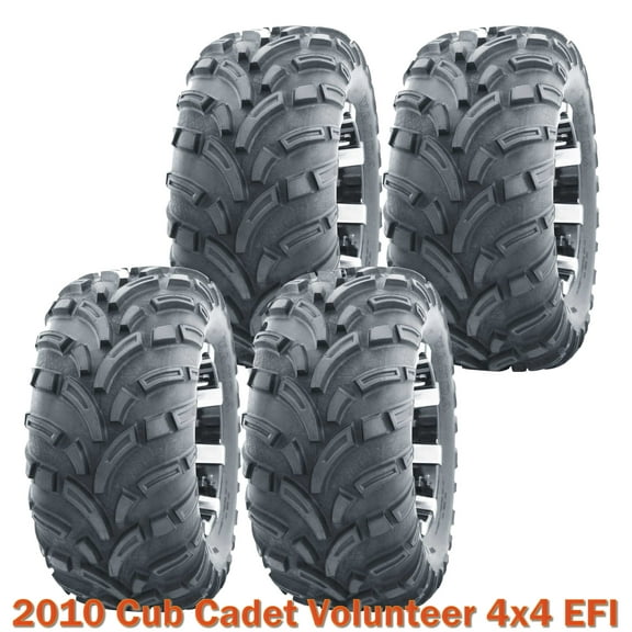 2010 Cub Cadet Volunteer 4x4 EFI Complete Set ATV Tires 26x10-12