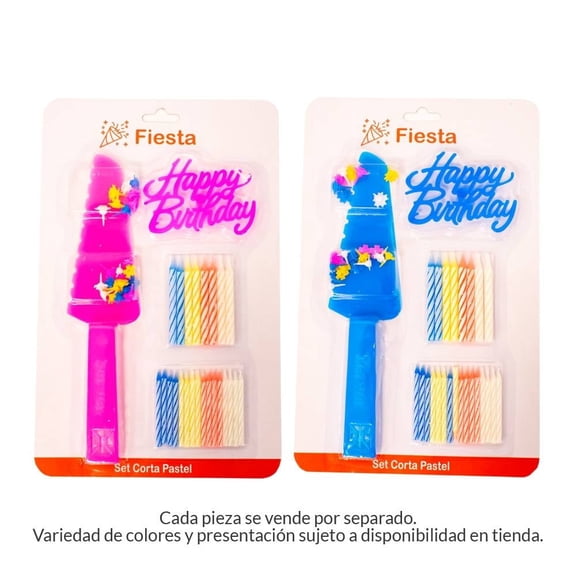 Set Pastel Prichos Fiesta de Plástico para Pastel Varios Modelos 1 Set