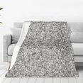 thumbnail image 1 of Balery Silver Glitter Manta de Felpa Suave y Acogedora – Cobija de Franela Aterciopelada para Cama, Lavable y Cálida para Sofá, Mascotas, Transpirable-40"x30", 1 of 7