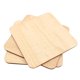 thumbnail image 3 of 5 uds., 140mm, esquinas redondeadas cuadradas, capa intermedia de madera para protección del medio ambiente DIY TFixol Artículo decorativo, 3 of 7