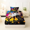 thumbnail image 4 of Erosebridal Colorful Splashing Ink Twin Sheet Sets,Boys Ball Games Bedding For Kids 3pcs, 4 of 6