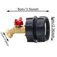 thumbnail image 3 of Adaptateur de Fourre-Tout 2 Pcs, Adaptateur de Fourre-Tout vers Boyau d'Arrosage avec Filetage Fin, Raccord Rapide de Boyau en Laiton, Adaptateur de Réservoir Portable, 3 of 5
