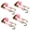 Pink, variant on 4 Pack USA Utility 1" x 15' Ratchet Tie Down Strap w/S Hook for Boat Motorcycle Bike, Pink