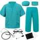 thumbnail image 1 of Doctor Costume ZZIHAN, bata médica verde para niños de 9 a 10 años, 1 of 7