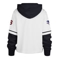 thumbnail image 3 of Women's '47 White Boston Red Sox Trifecta Shortstop Cropped Pullover Hoodie, 3 of 3