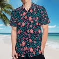 thumbnail image 5 of High Quality Hawaiian Shirts for Men Short Sleeve Aloha Beach Shirt Floral Summer Casual Button Down Shirts Blouses XVV56H, 5 of 7