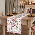 thumbnail image 2 of Table Runners 72 Inches Long Dress Scarves, Spring Floral Farmhouse Kitchen/Dining Table Runner, Coffee Tablerunners, Retro Pink Orchid Flowers Leaves Botanical 14x72 Inch, 2 of 9