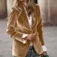 thumbnail image 2 of Yucgh Women's Fashion Elegant Solid Color Long Sleeve Gold Velvet Button Coat, Stylish and Soft Blazer for Office or Casual Wear, Comfortable Fit,XL, 2 of 5