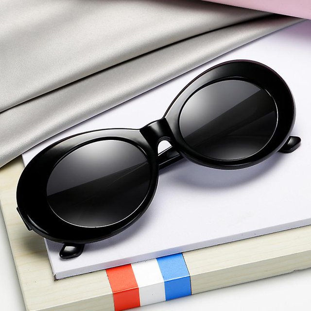 2 gafas de sol ovaladas de inspiración vintage con lentes redondas. ZefeiWu 8390605299148