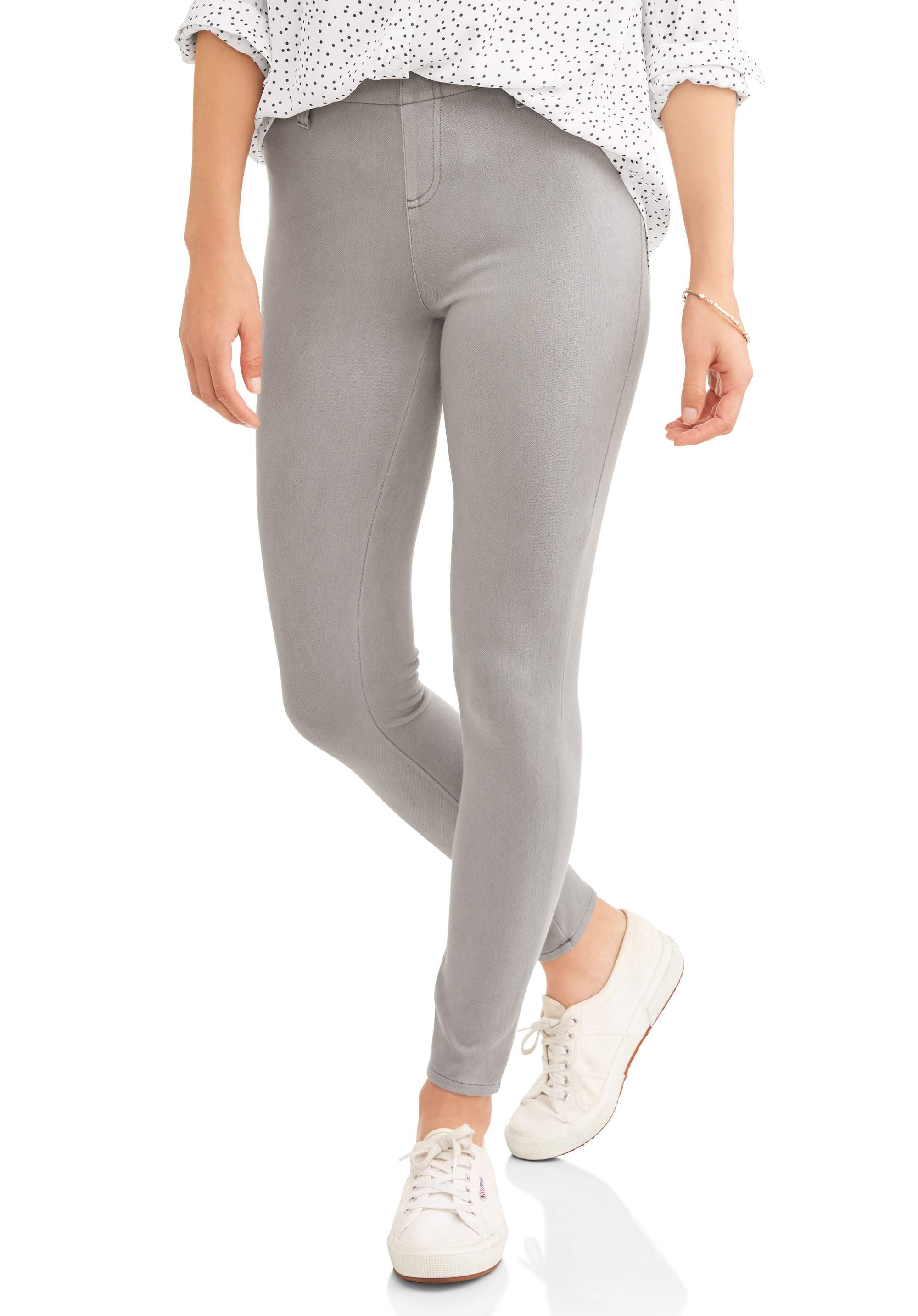 grey color jeggings