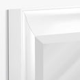 thumbnail image 4 of Head West Contemporary Glossy White Framed Beveled Accent Wall Vanity Mirror - 27.5 x 33.5, 4 of 6