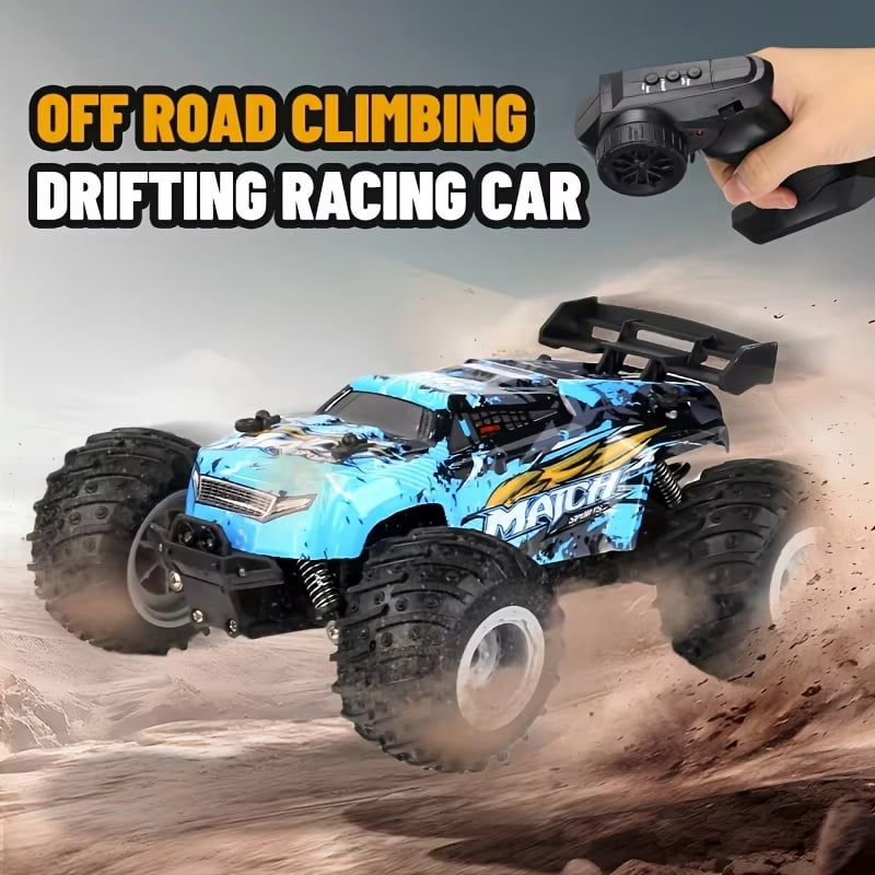 1:16 Brushless Remote Control Car – 30+MPH Fast Off-Road RC Toy Truck, 4WD All-Terrain, 40 Min Runtime w/ 2 Batteries, LED Lights, Waterproof, Full Metal Drive Shaft – Adults