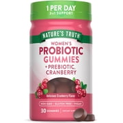 Women's Probiotic Gummies | 30 Count | Cranberry Flavor | by Nature's Truth