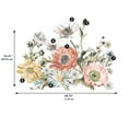 thumbnail image 4 of Vintage Poppy Floral Peel and Stick Giant Wall Decals, 4 of 7