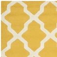 thumbnail image 4 of SAFAVIEH Cambridge Liam Geometric Wool Runner Rug, Gold/Ivory, 2'6" x 12', 4 of 6