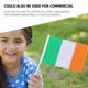 thumbnail image 3 of KALLORY 20Ud Handheld Ireland Flag Patriotic Decoration Polyester Durable, 3 of 6