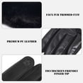 thumbnail image 6 of BadPiggies Women's Winter Gloves Sensitive Touch Screen Cold Weather Windproof Thermal Warm Fleece Lined PU Leather Glove - Black, 6 of 9