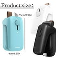 thumbnail image 3 of Mini Bag Sealer, 2025 Upgraded 2 in 1 Bag Sealer Heat Seal with Cutter and with Lanyard, Rechargeable Portable Resealer Machine for Snack Plastic Bags Food Storage Travel, 1.57x2.95 Inch, White, 3 of 9