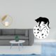thumbnail image 2 of Escultura De Metal Con Forma De Bola De Gato De Cristal, Adorno De Escritorio, Estatua, Soporte, Reloj De Pared Colgante Silencioso, Movimiento Silencioso, Para Sala De Estar, Analógico, Sin, 2 of 8