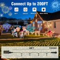 thumbnail image 2 of Cadena de luces LED Nisocy, 20 m, 200, color blanco cálido, resistente al agua, 2 of 6