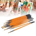 thumbnail image 1 of Juego de 12 Pinceles de Pintura Pinceles de Pelo de Nailon Juego de Pinceles de Pintura Artística con Virola de Metal Pinceles de Acuarela Duraderos a Granel ANGGREK  Otros, 1 of 8