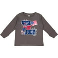 thumbnail image 3 of Inktastic 4th of July with Fireworks American Flag and Rocket Boys or Girls Long Sleeve Toddler T-Shirt, 3 of 5