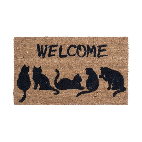Cat's Tail Design Coco Doormats by Coco Mats N More - 18" x 30" x 1 Inch Thick