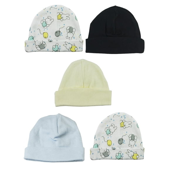Bambini Boys Baby Caps (Pack of 5)