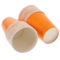 thumbnail image 3 of 100 vasos de papel desechables de colores para manualidades, gruesos, para niños (naranja), 3 of 6