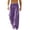 ZA-Purple work pants for men, variant on cllios Mens Cargo Pants with Zipper Pockets Loose Fit Wide Leg Trousers Drawstring Elastic Waist Outdoor Casual Lightweight Work Pants Purple S
