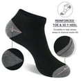 thumbnail image 4 of LOOIKOOS 10 Pairs Cushion Ankle Sock for Men, Low Cut Athletic Comfort Breathable Casual Socks, 4 of 6