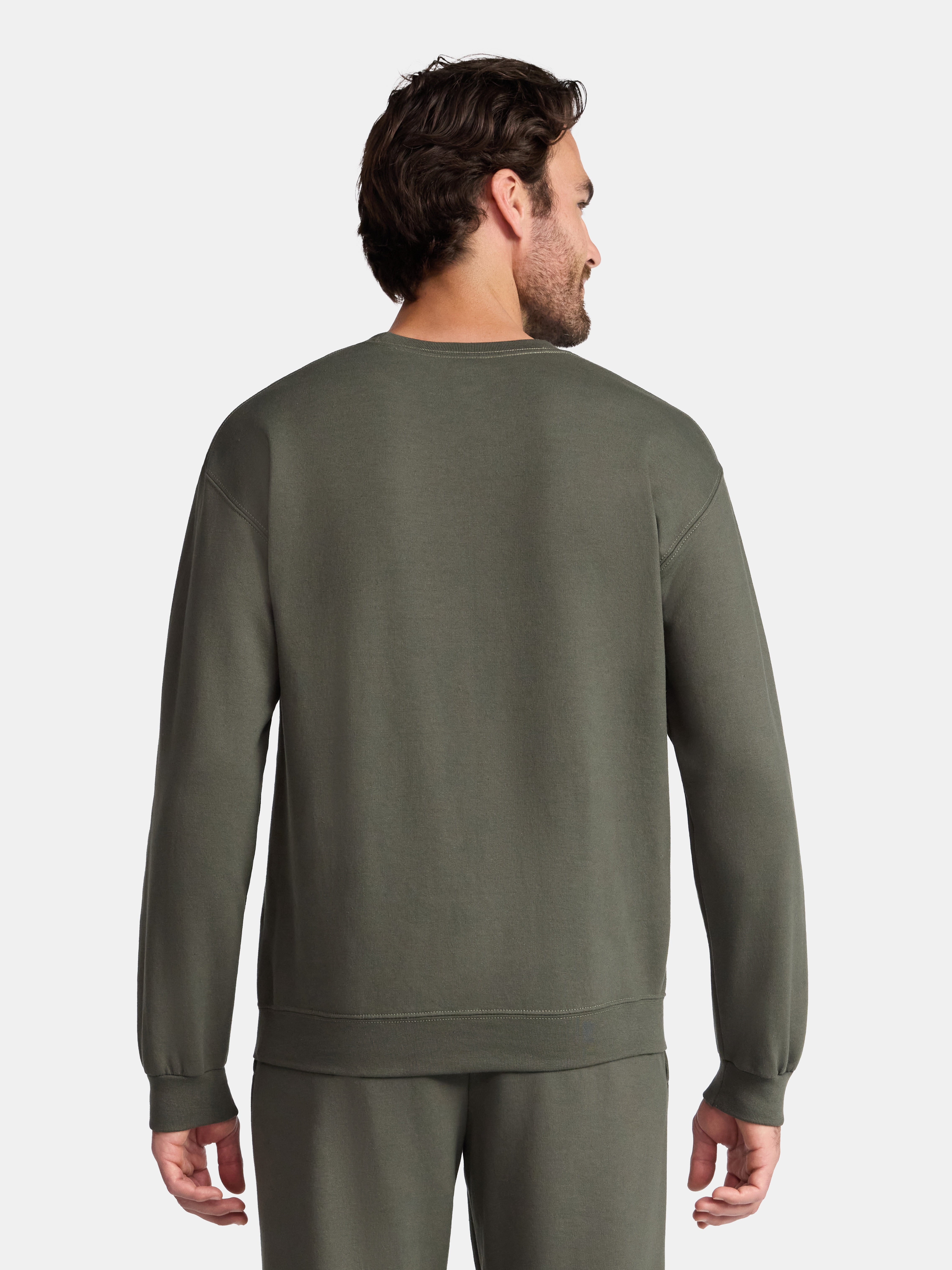 Athletic Works Men's and Big & Tall Men's Fleece Crewneck Sweatshirt, Sizes XS-5XLT