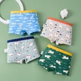 thumbnail image 2 of Calzoncillos bóxer de algodón para niños JackLoveBriefs con diseño de dinosaurio de 7 a 9 años, 2 of 6