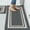 Black White, variant on 48x20 Inch/30X20 Inch Kitchen Rug Mats Made of 100% Polypropylene 2 Pieces Soft Kitchen Mat Specialized in Anti Slippery and Machine Washable (Grey)