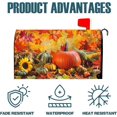 thumbnail image 4 of Autumn Fall Harvest Maple Leaves Pumpkin Mailbox Covers Waterproof Magnetic Durable Post Box Cover Wraps Standard Size 21x18 Inches for Outdoor Garden Yard Decor, 4 of 6
